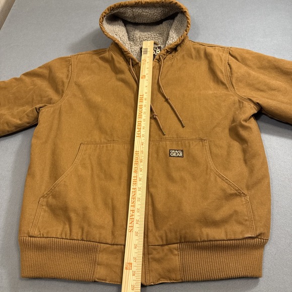 JACKET MENS‎ MEDIUM Gravel Gear Thundra 2  WORK UTILITY HOODED LINED - Picture 6 of 12